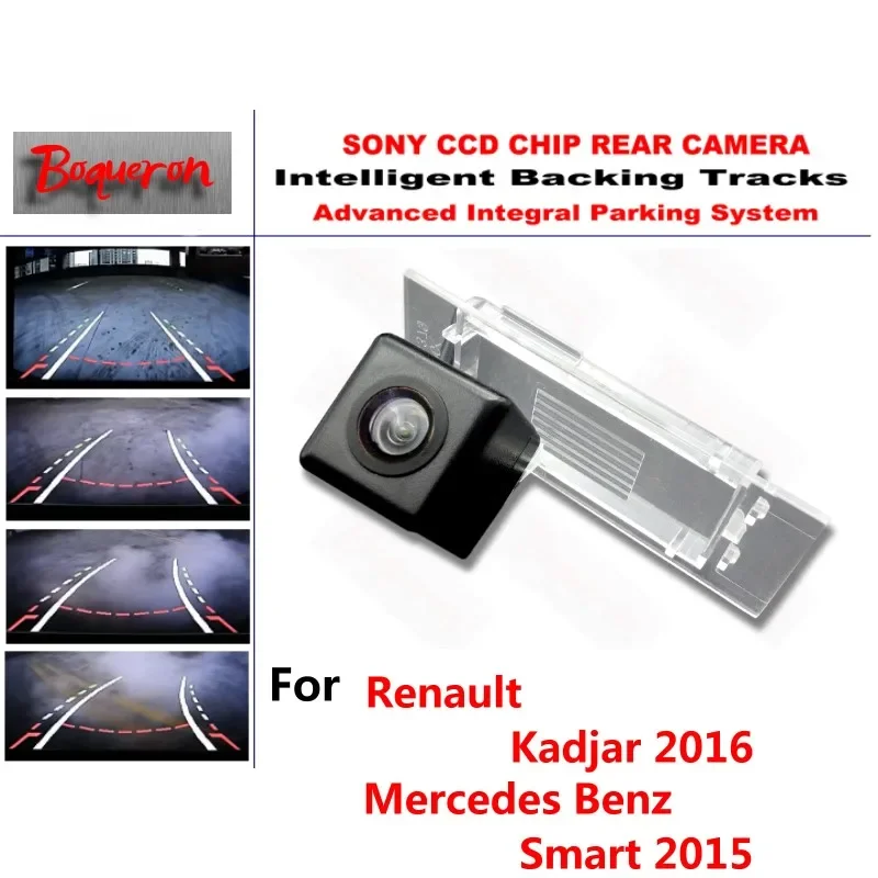 

for Renault Kadjar 16 for Mercedes Benz Smart CCD Car Backup Parking Camera Intelligent Tracks Dynamic Guidance Rear View Camera