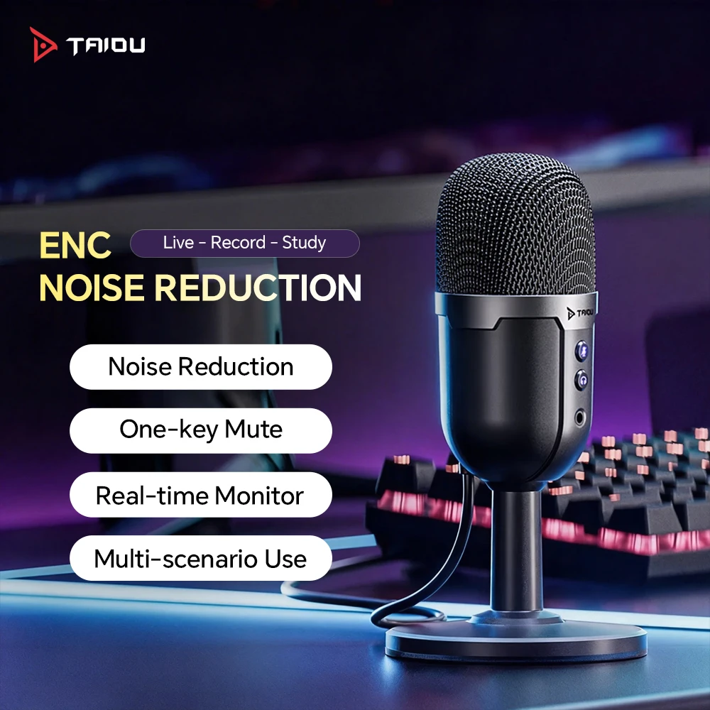 

Игровая гарнитура Taidu TSP207 проводная, полноразмерная, с шумоподавлением, HD-микрофоном, объемным звуком и усиленными басами для ноутбуков, ПК, PS4, PS5, Xbox - Gamer H