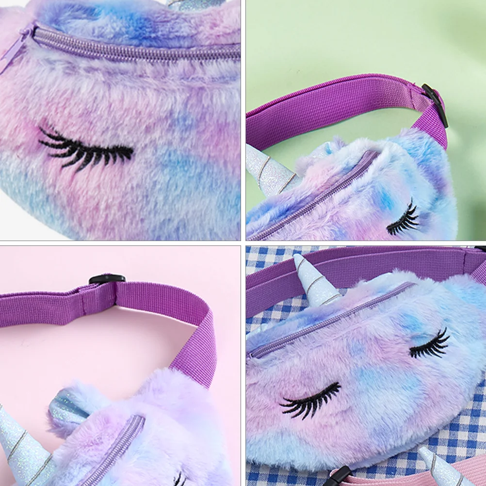 Unicorn Fanny Pack Fashion Children Pouch Woven Crossbody Bag Chest Travel Purse Messenger Lovely Waist Cartoon