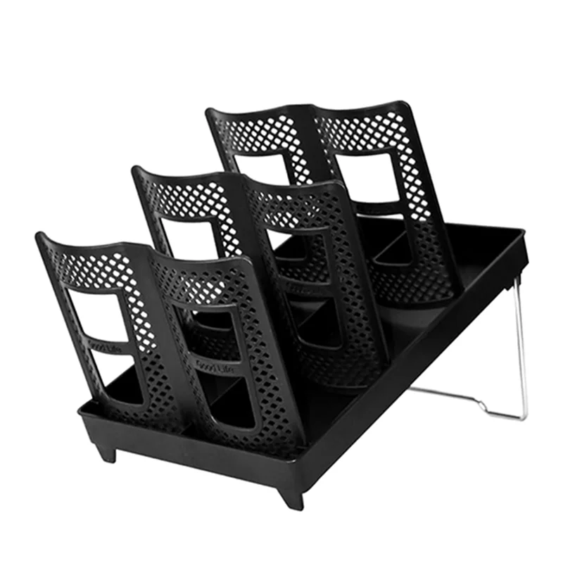 

Для подставки для кофейных чашек, для дома в кабине, одноразовый органайзер для чашек с подставкой, 6 слотов, диспенсер с крышкой в комплекте