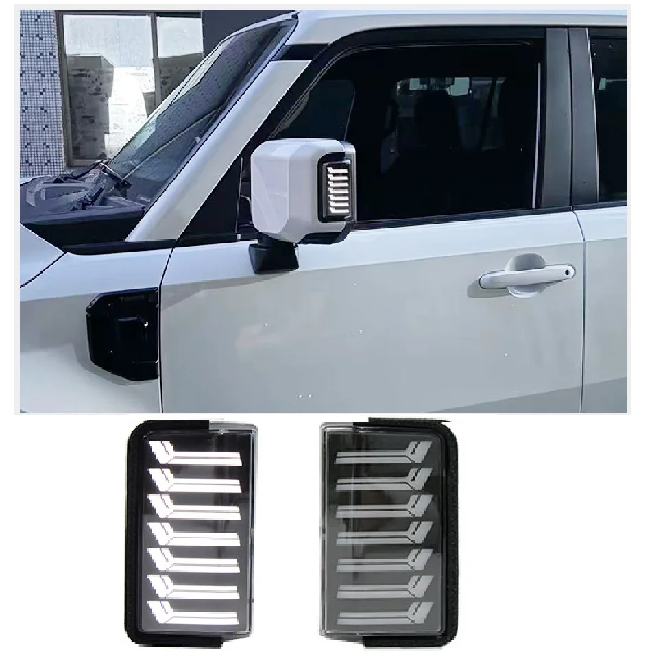 

Auto Side Mirror Lights Fit for Toyota Prado Lc250 2024 2025 2026 Turn Signal Mirror Lights Accessories