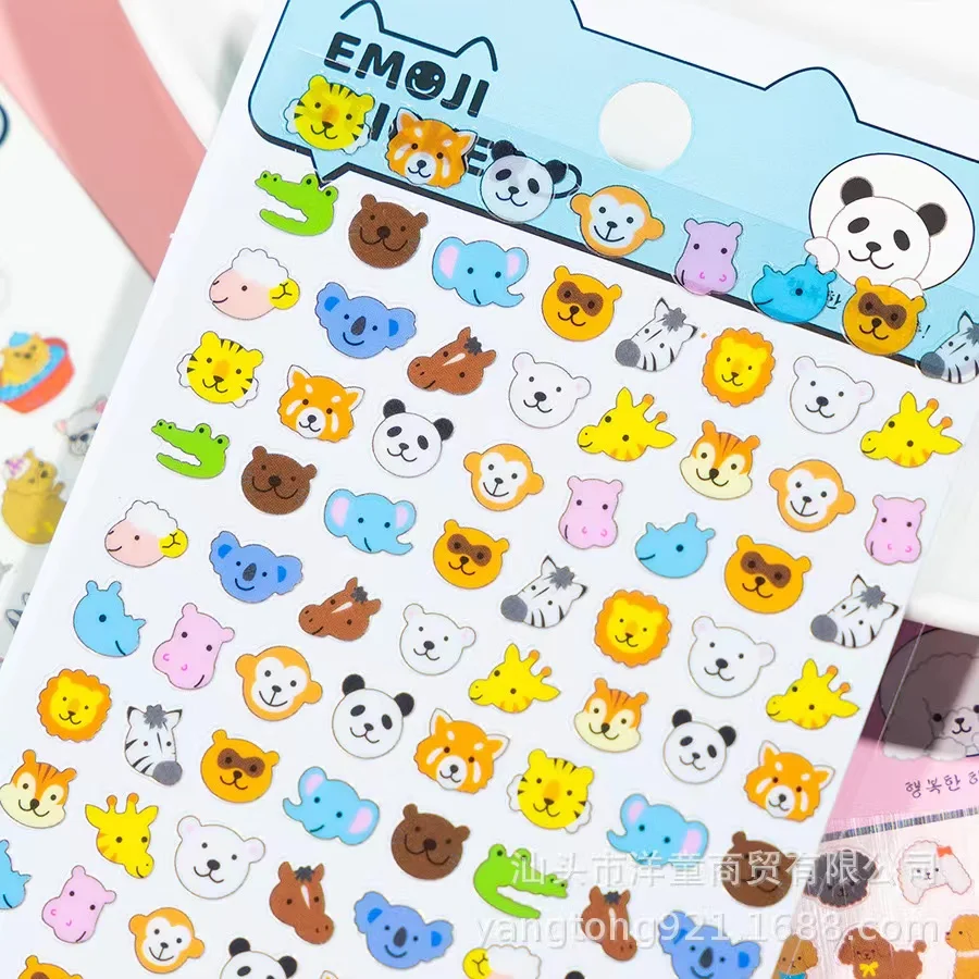 back to school Aesthetic Kawaii stationery school vintage stickers pack cat animals  cute stickers for scrapbooking  supplies