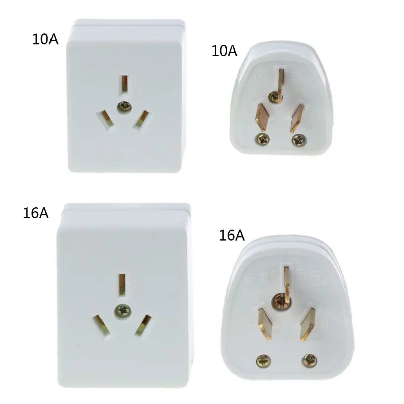 3 Pin Wall Panel Outlet Adapter Protector For Indoor Use 250V 10A/16A