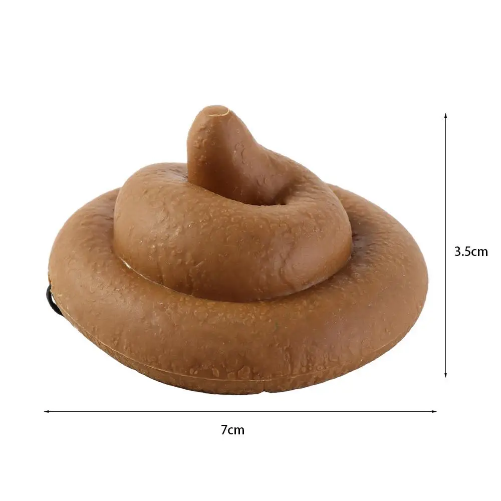 Kopfschmuck Poop Hat Fake Poop Hat PVC Realistischer Turd Unfug Gadget Kopfschmuck Simulation Poop Shape Simulation Poop Hat