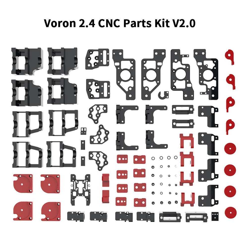 Latest Voron 2.4 R2 Pro CNC Machined Metal Full Parts Kit V2.0 Upgrade CNC Aluminum Alloy Frame Parts 3D Printer Accessories