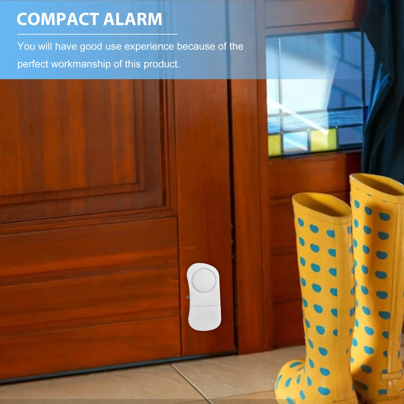 

5Pcs Wireless Door Window Alarm Magnetic Alert Sensor for Home Office Apartment Garage Security Compact Sound Alarm