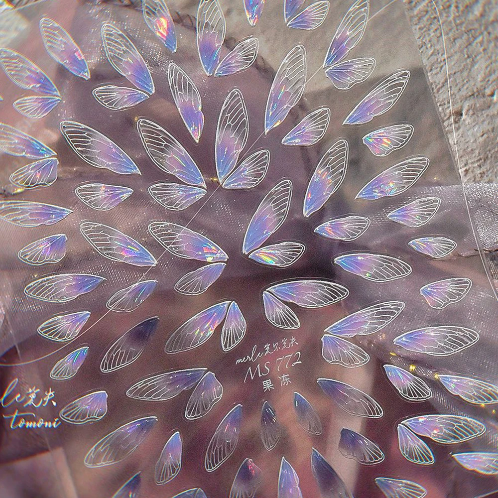 Halloween horreur Adorable Panda 5D Nail Art autocollant château fantomatique squelettes effrayants balai de sorcière toile d'araignée adhésif manucure Deca