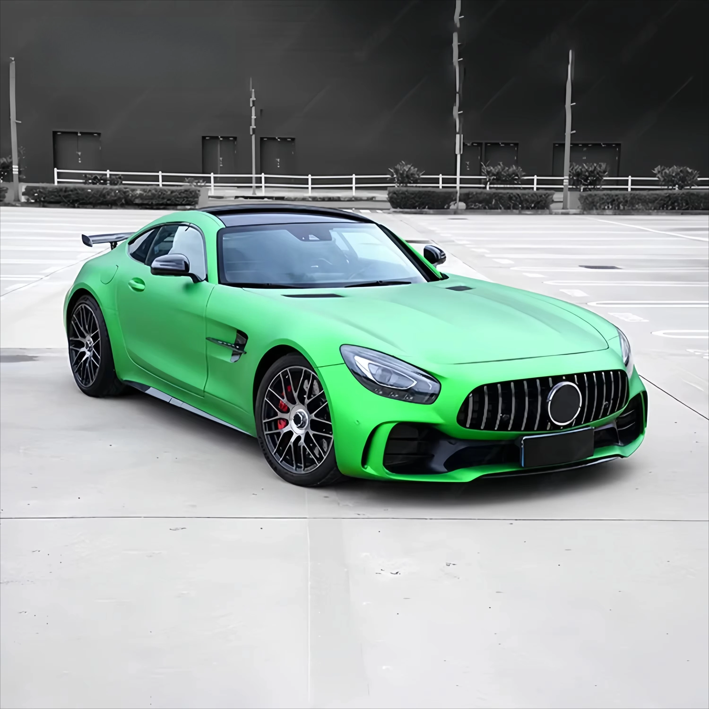 Amg GTR Lip Splitter Tune Dry Carbon Fiber Body Kit for Mercedes Benz AMG GT GTC 2 Doors PP Car Bumper Upgrade Wide Kit