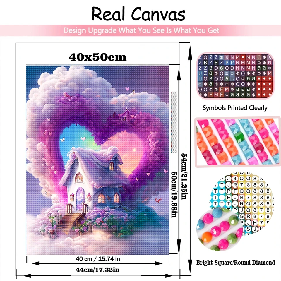 Diamond Painting New 2023 Romantic Cabin Full Diamond Mosaic Embroidery Fantastic Snow Scenery Cross Stitch Kit Home Decor