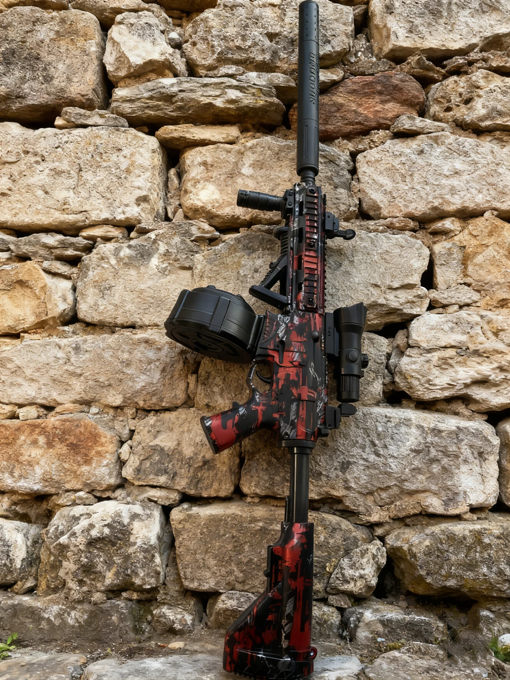 M416 젤 볼 블라스터 선물 500발 드럼 야외 가족 놀이 부모 자녀 활동