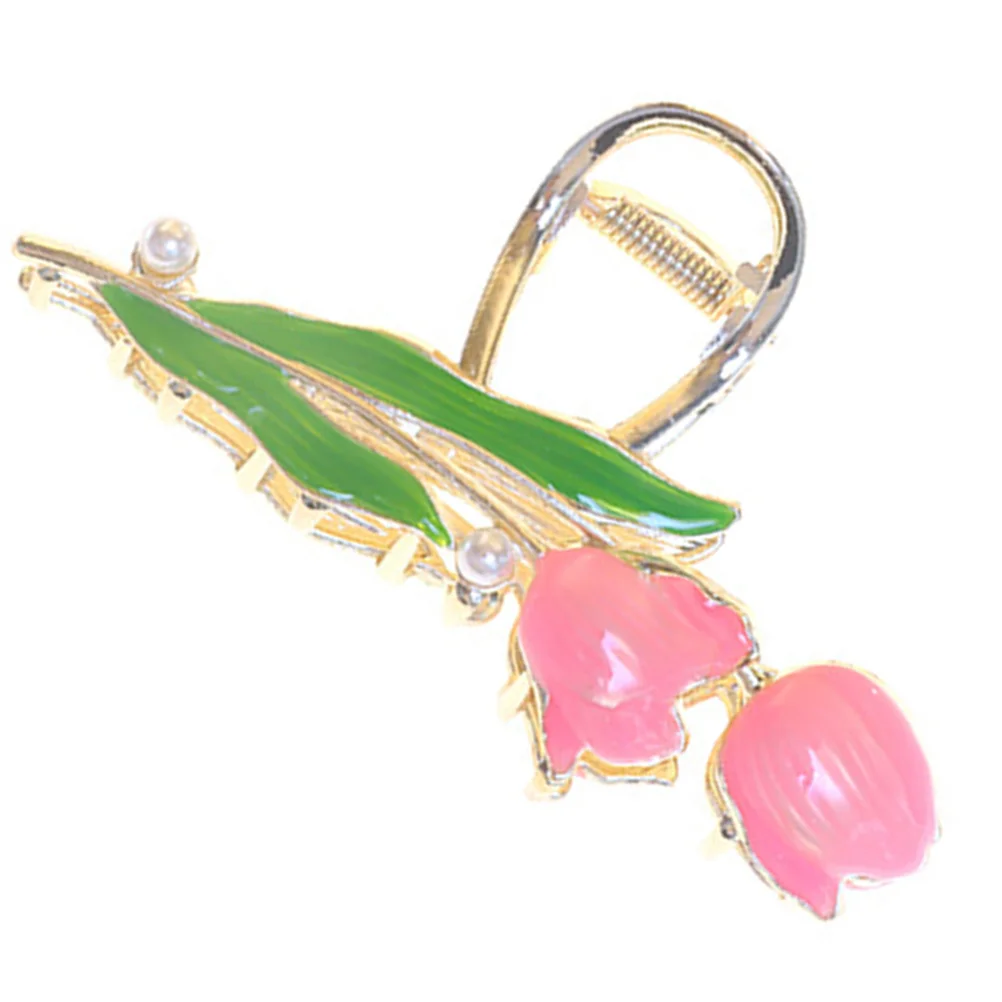 

Pearl Hair Clips for Women Summer Alloy Flower Claw Clips Durable Flexible Easy Use Resistant Breaking Fading Suitable All