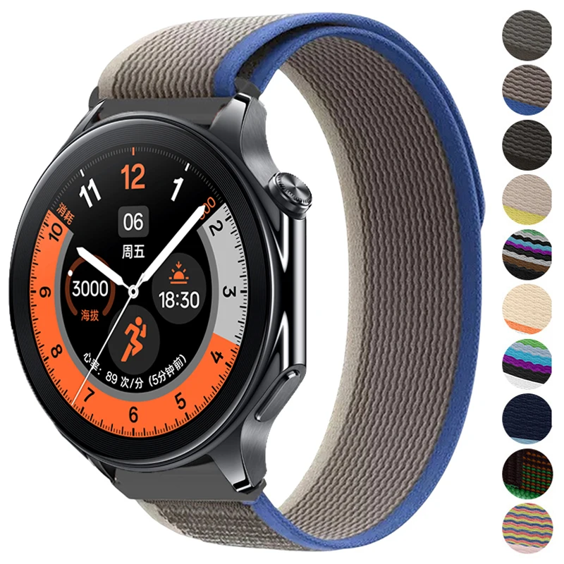 Nylon Loop Strap For OnePlus Watch 2 One Plus Watch 46mm Trail Band Outdoor Sports Bracelet For OPPO Watch X X2 OPPO Watch 4 Pro