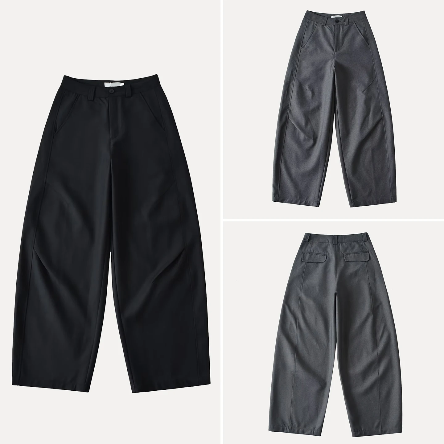 

Faionable Women's Loose Straight Leg Pants Autumn 2025 New Sle Vintage Casual Trousers Knife Fold Design Versatile Ladies