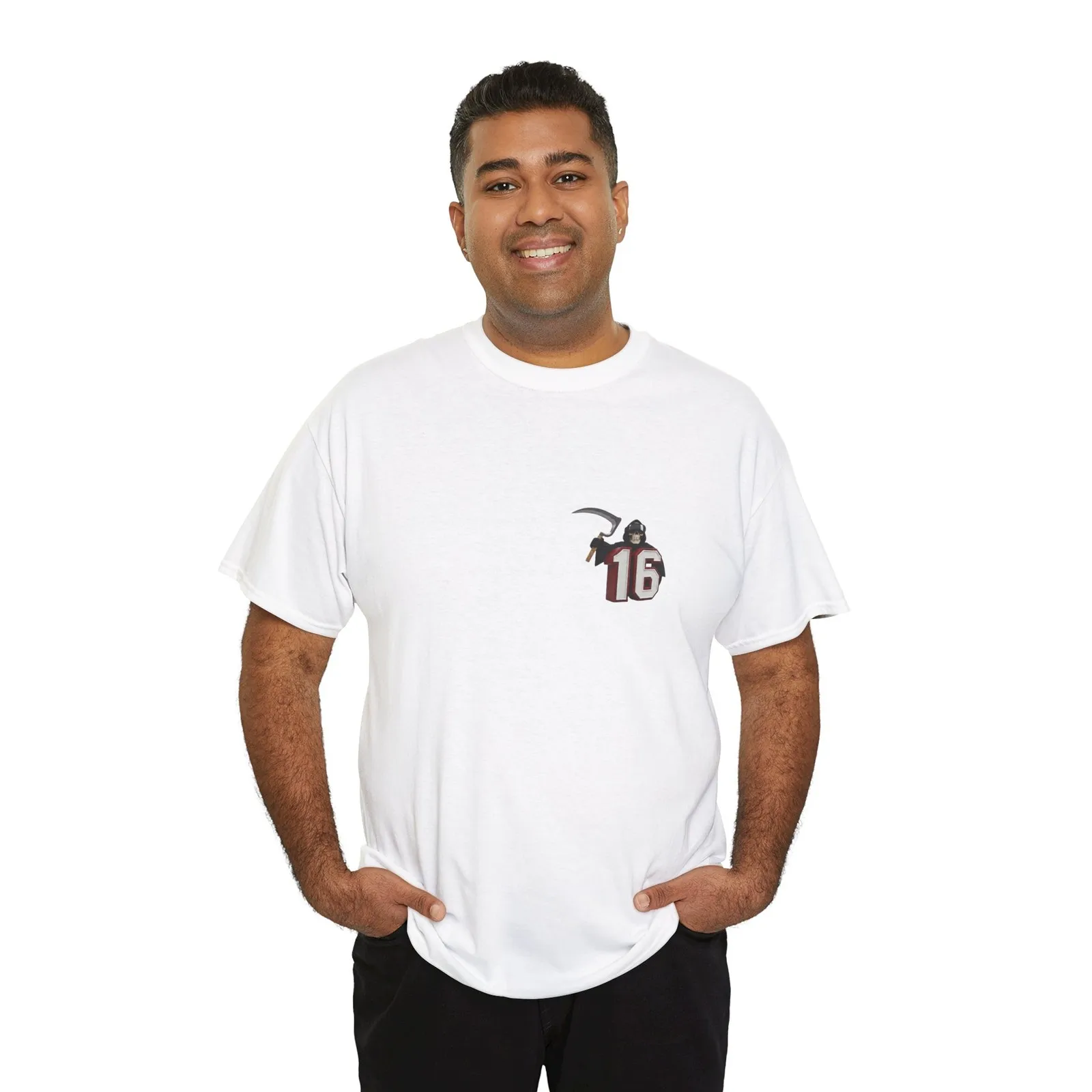 CAROLINA REAPER # 16 LaNorris Sellers también conocido como el Grim Reaper Camiseta unisex de algodón pesado