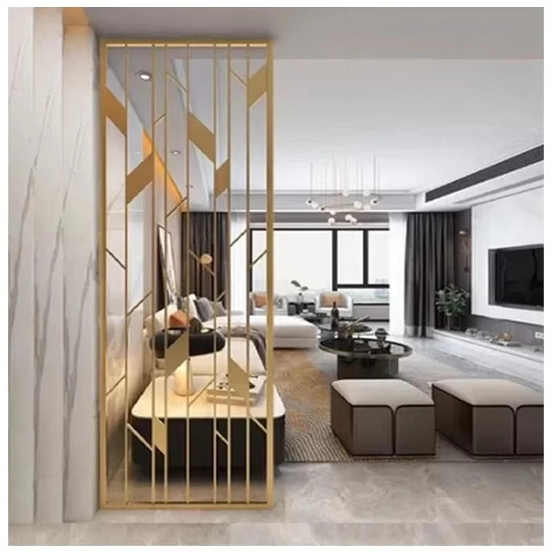 ej-Waterproof Metal Divider Curtain Rod Wall Partition Interior Living Cabinet Designs Elegant Curtains for Customized Panel&