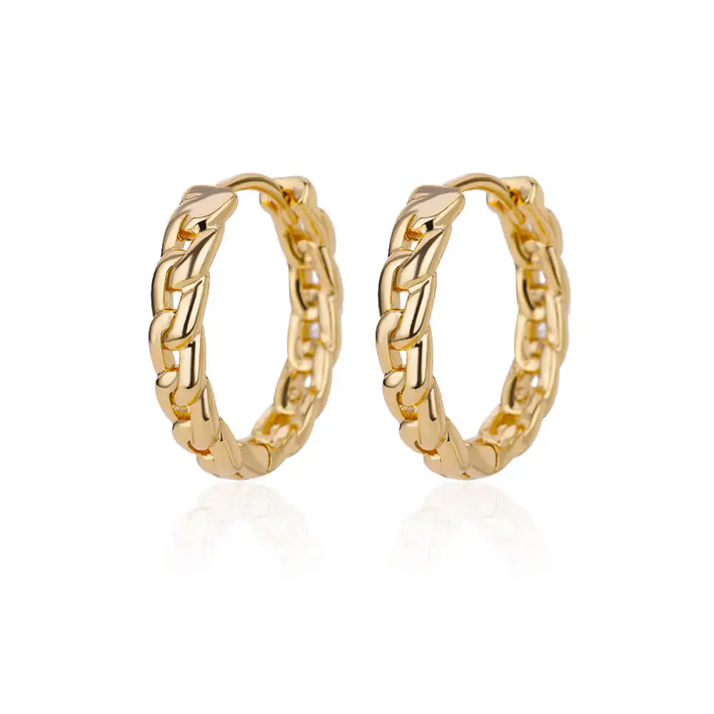 Elegante runde Ohrringe für Frauen und Mädchen, luxuriöse Edelstahl-Creolen, Vintage-Stil, Hochzeit, Verlobung, ästhetischer Schmuck