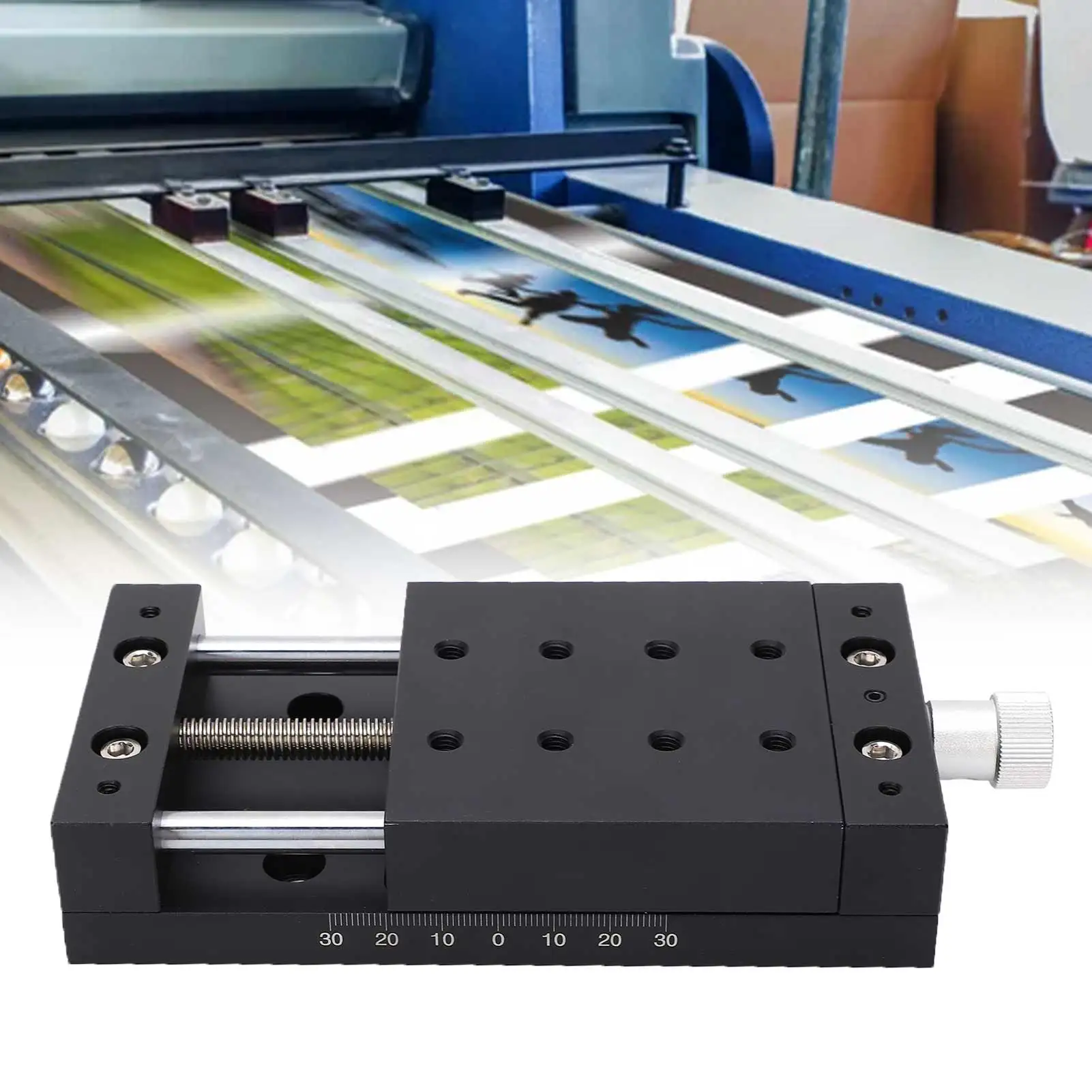 Manual Linear Stage X‑ Linear Stage Manual Twist Fine‑Tune Sliding Table Aluminum Alloy SP80A‑DB40