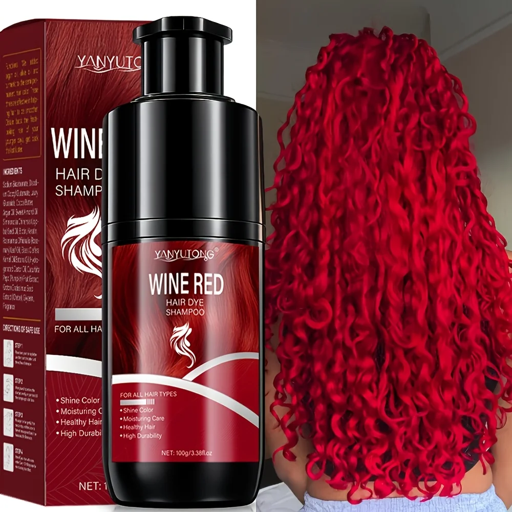 Natürliches Haarfärbeshampoo, Pflanzenpigmente, langanhaltend, sanft und hautfreundlich, semi-permanentes Färbeset, sofortige Abdeckung von grauem Haar. – Detail 1