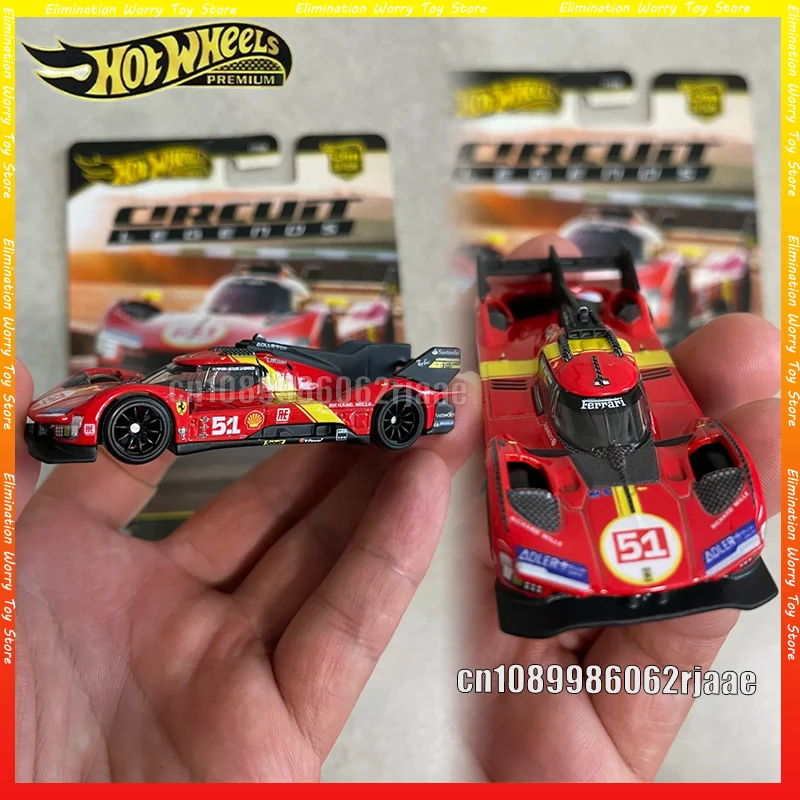 

Hot Wheels Premium Car 1:64 Culture Fast Wagons Ferrari 499p Alloy Diecast Collectible Car Models Toy For Hobbyists Collectors