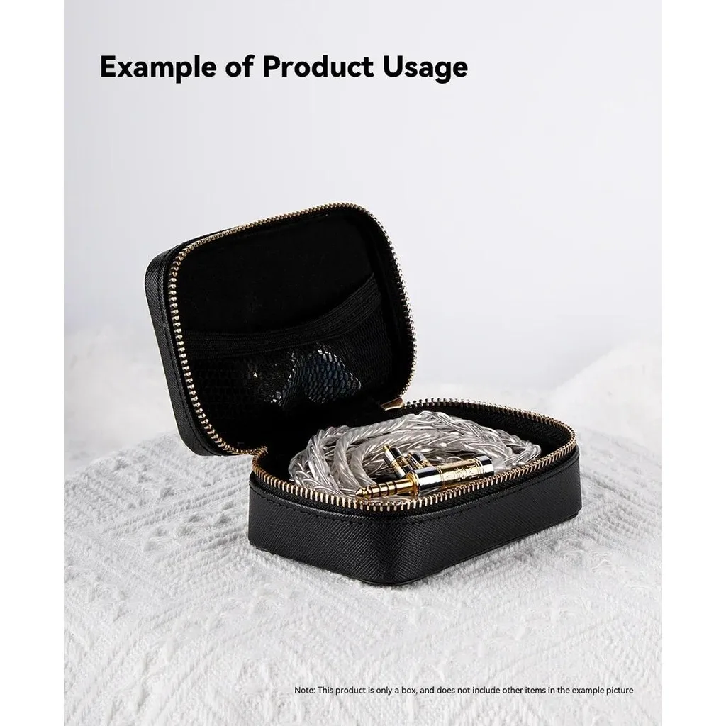 NiceHCK สูงเกรดซิปหูฟัง PU กล่องเก็บ IEM อุปกรณ์เสริมขนาดใหญ่ความจุกระเป๋าแบบพกพาสําหรับ Himalaya DragonScale DearOrpheus