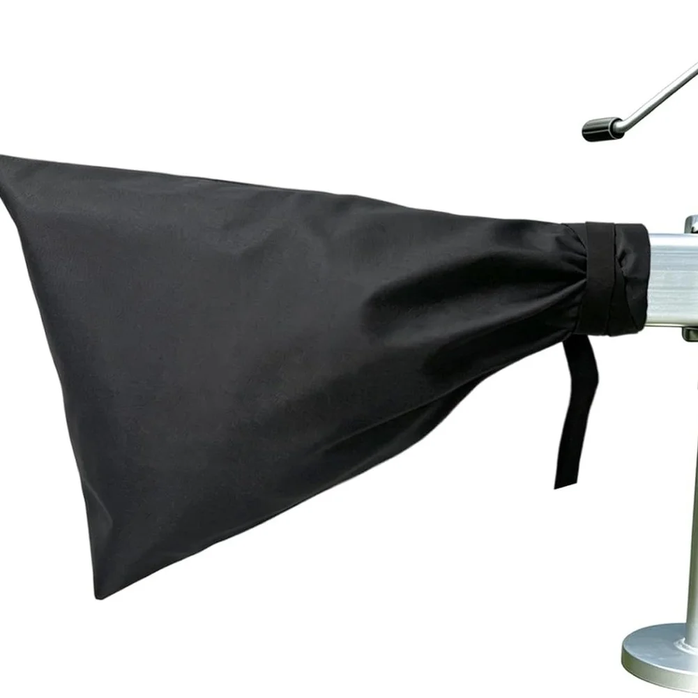 Black Boat Trailer Tongue Cover 71x38cm 600D Waterproof Oxford with Extra Width Design for Complete Wrap Around Coverage