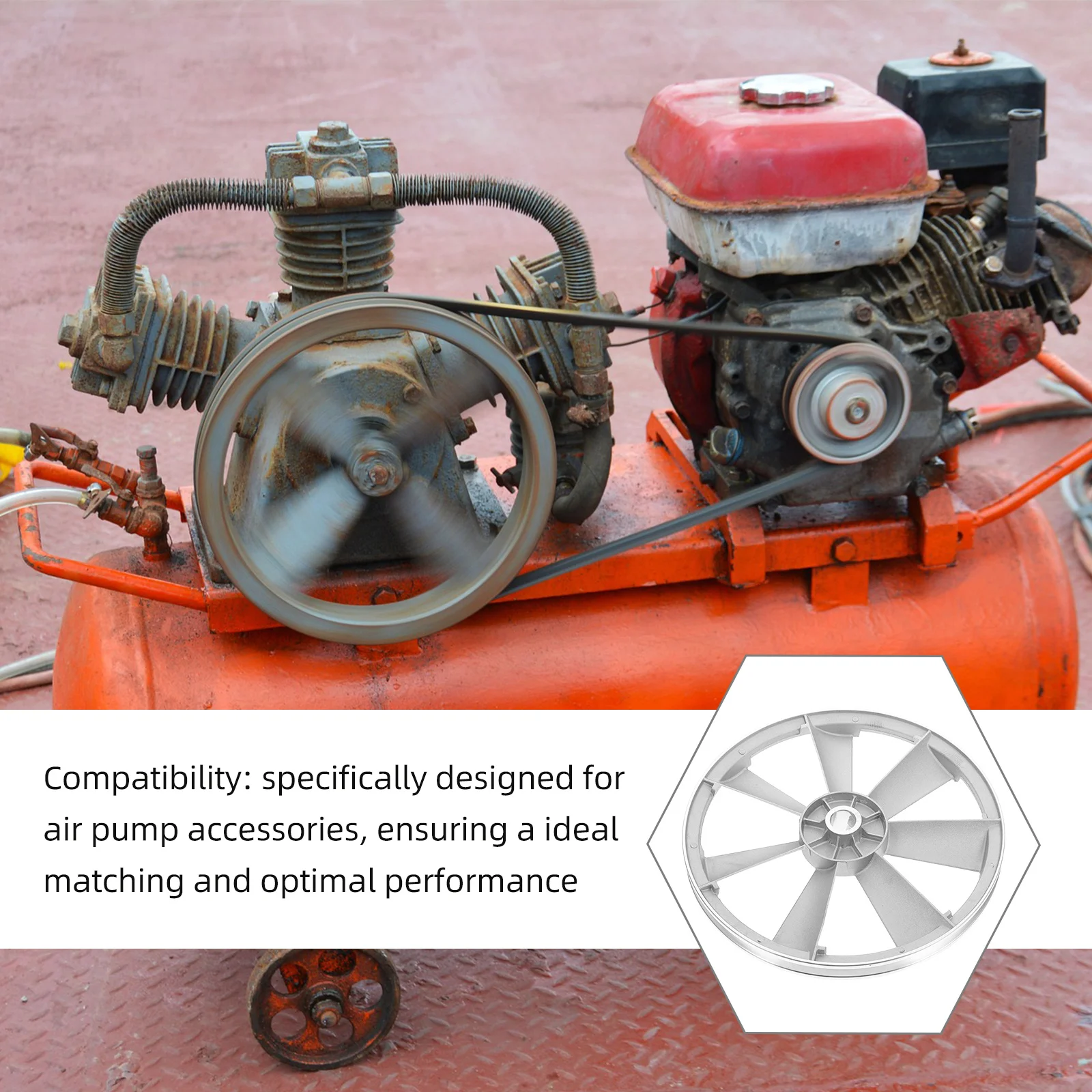 

Air Compressor Accessories Single Groove Flywheel For Stable Air Pressure Engine Pulley Mechanical Belt Wheel Water Pump Drive