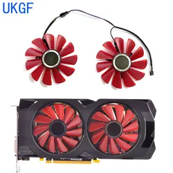 85mm 4pin FDC10U12S9-C RX480 GPU FAN For XFX RX570 RS RX580 RS Video Graphics Cards Cooling As Replacement Fan