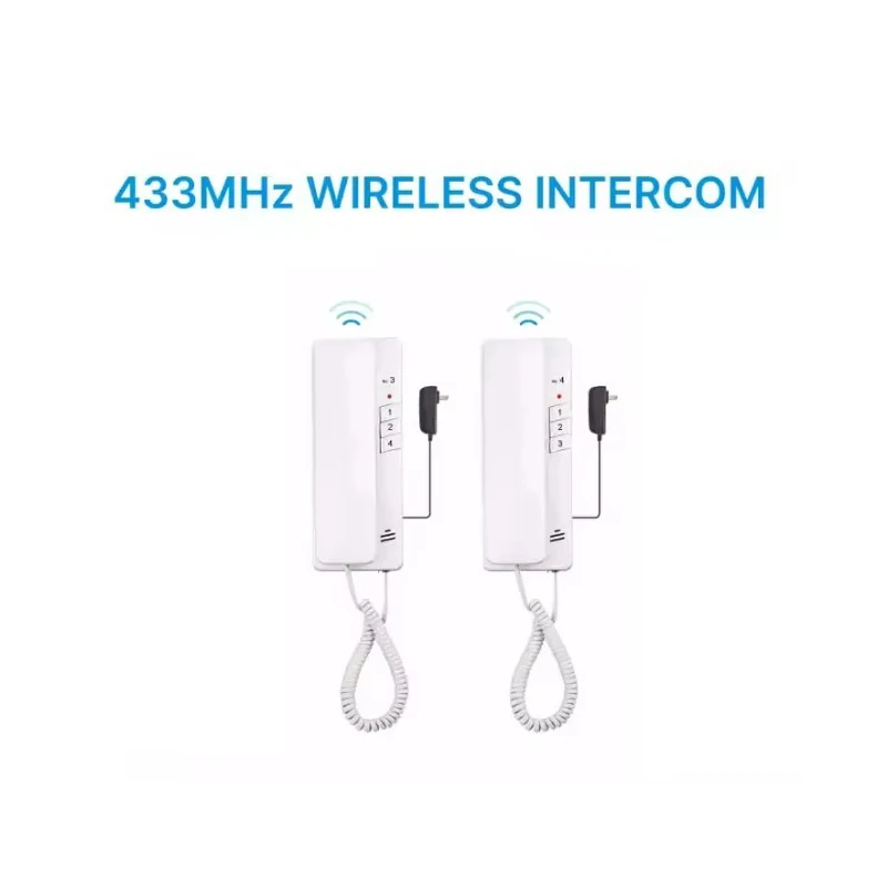 New Version 2-way 500m OPEN distance WIRELESS communication handheld interphone 433MHz wireless audio intercom system