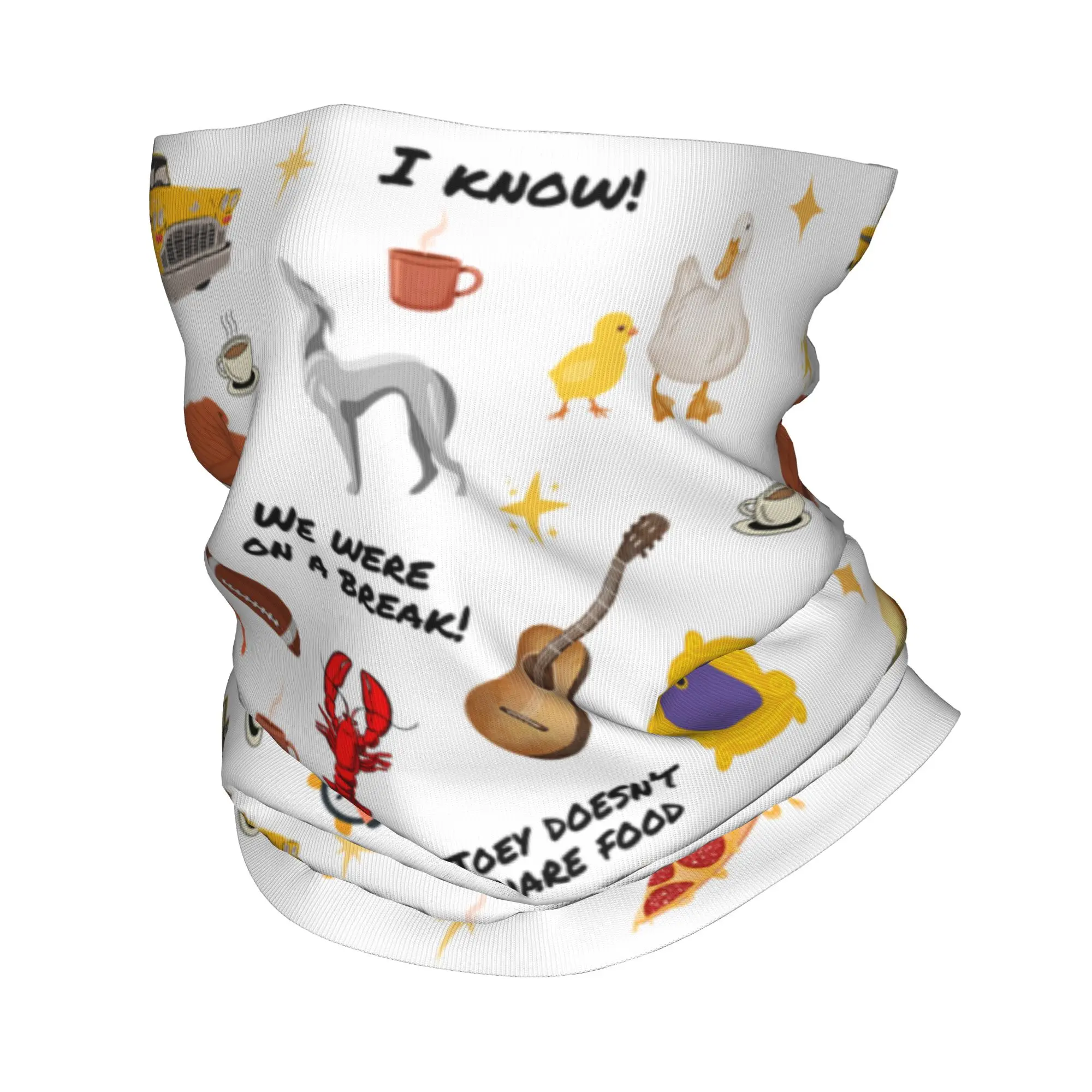 Friends Symbol Collage TV Show Bandana Neck Gaiter for Hiking Hunting Women Men Wrap Scarf  Headband Warmer Face Scarf Cover