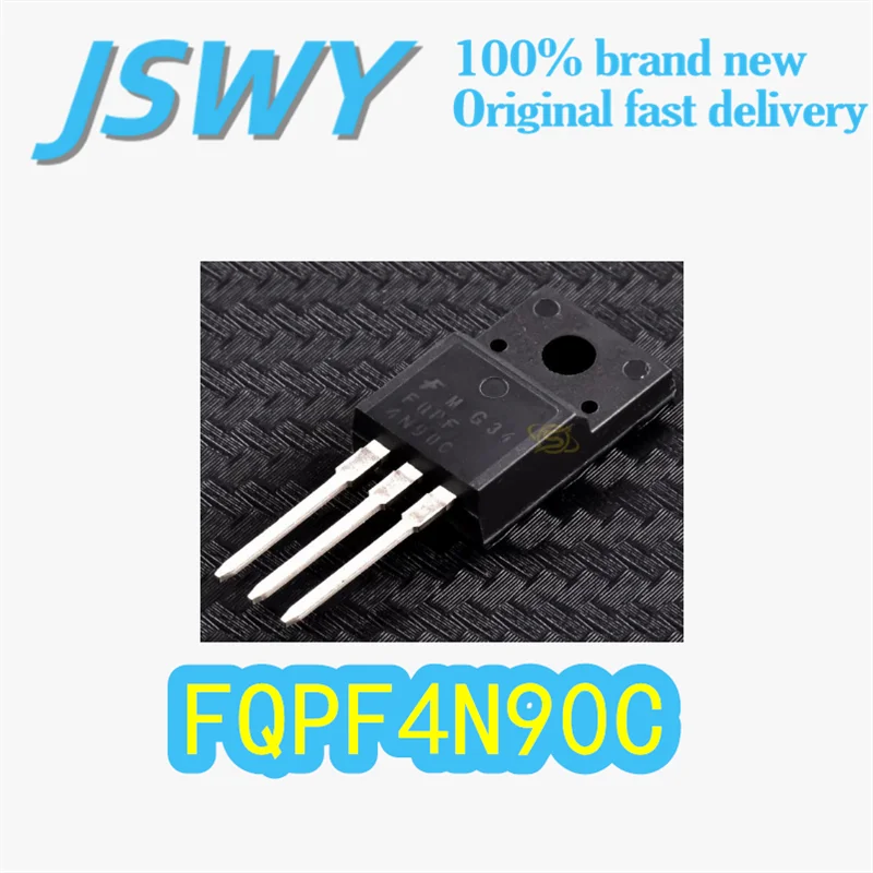 

(10/50 pieces) FQPF4N90C Original 4N90C Package TO-220F N-Channel MOSFET 900V 4A Low Gate Charge Electronics In Stock