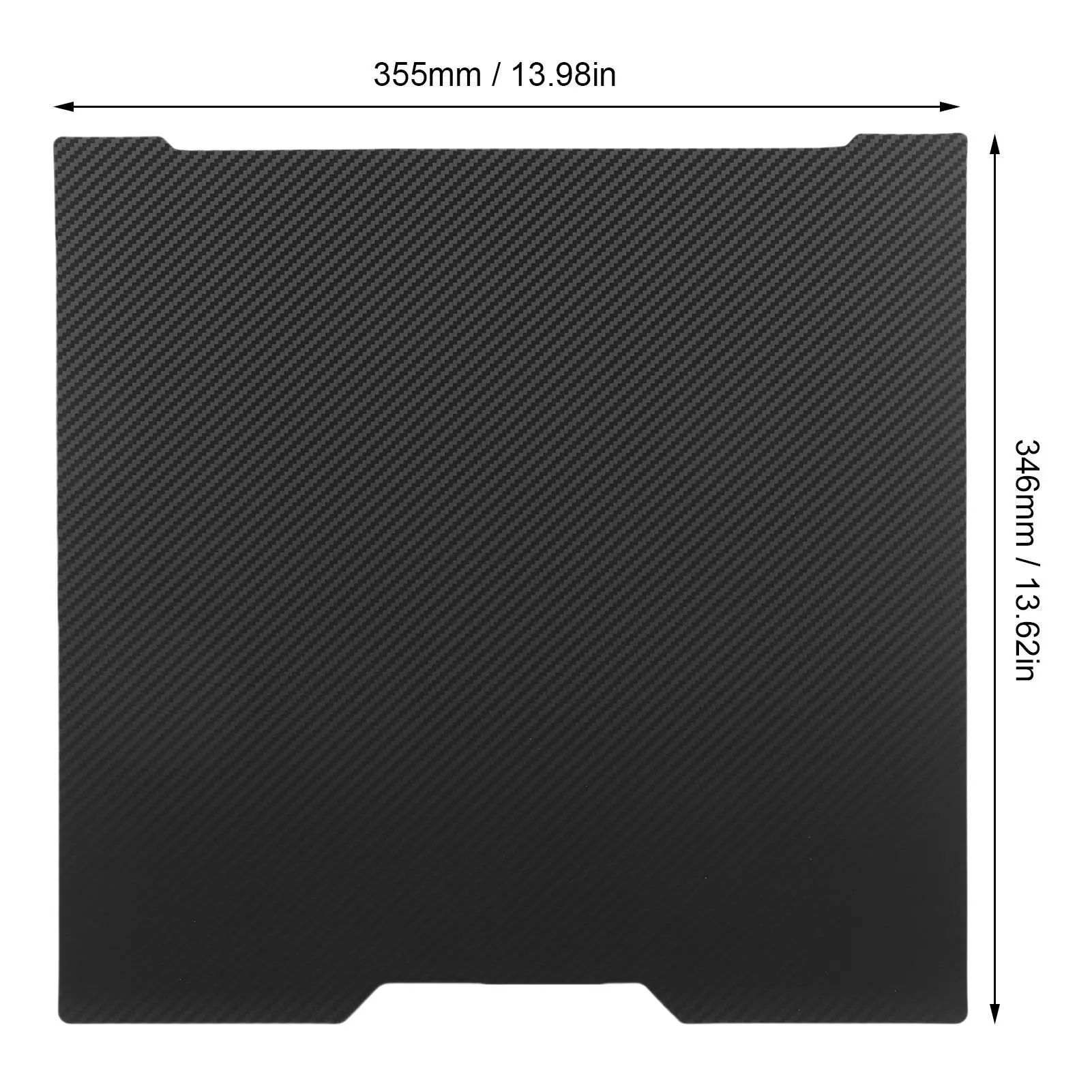 3D Printer Build Plate Fit for H2D Double Sided Carbon Fiber PET High Temperature Proof 3D Printer Bed Platform