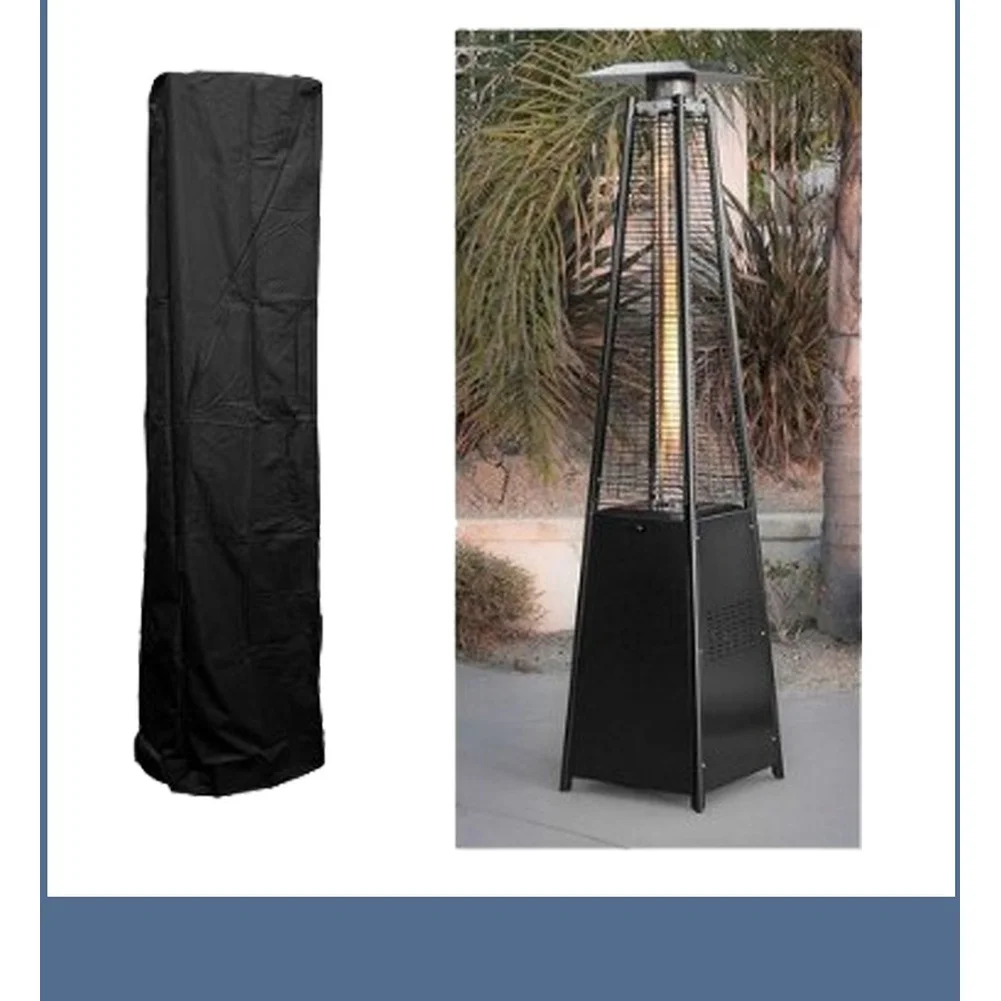 210D Silver Coated Oxford Waterproof Patio Heater Cover Windproof Dust Resistant for Outdoor Use 210D Silver Coated