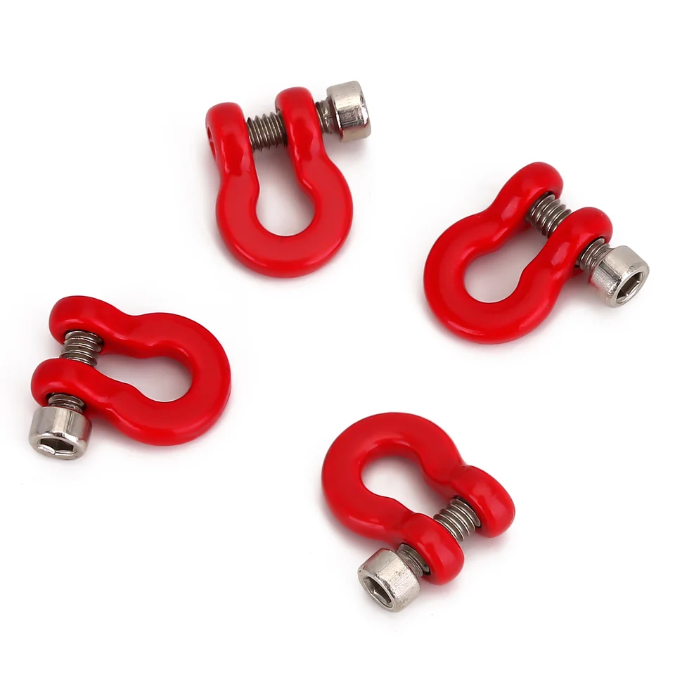 INJORA RC Remorque RC Trailer Corde RC Accessoire pour 1:10 RC Crawler Traxxas TRX4 E-REVO X-Maxx Summit Axial SCX10 90046 Wraith RR10 (Rouge