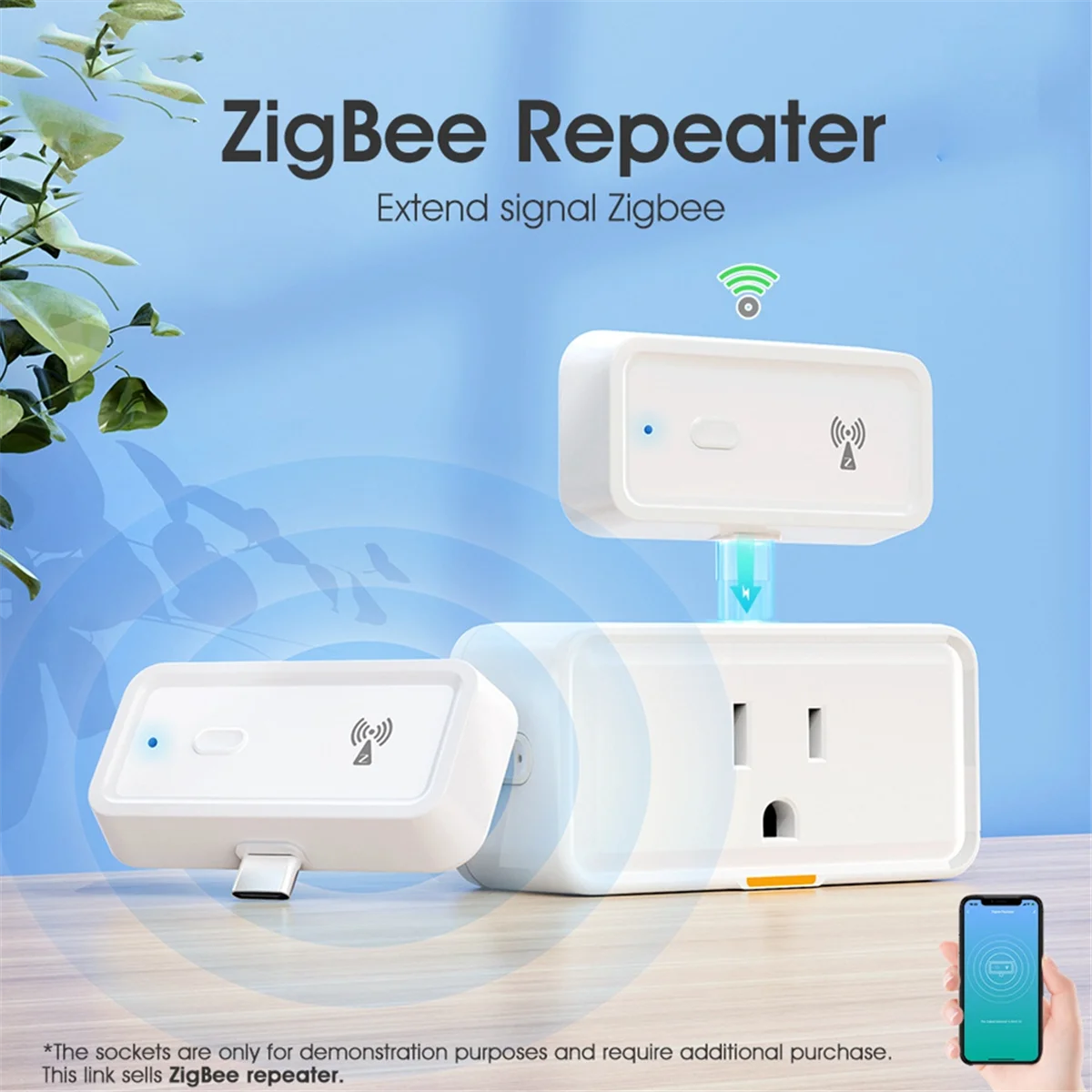 New Tuya Smart Home Zigbee Repeater Type-C Extender Signal Expansion Transmission Repeater Gateway Wireless Bridge HOT