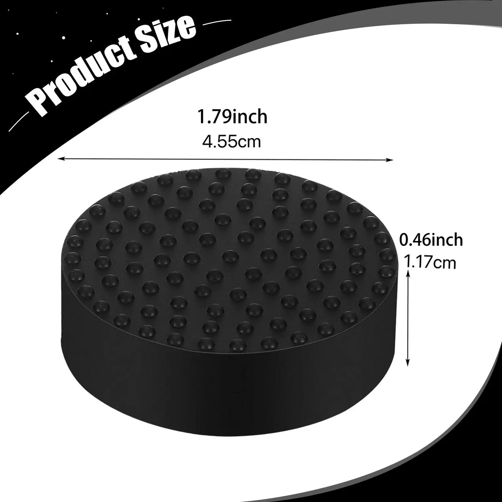 Round Flowerpot Feet Riser Rubber Anti Slip Pot Stand Floor Protection for Indoor Outdoor Plant Planters Balcony Deck