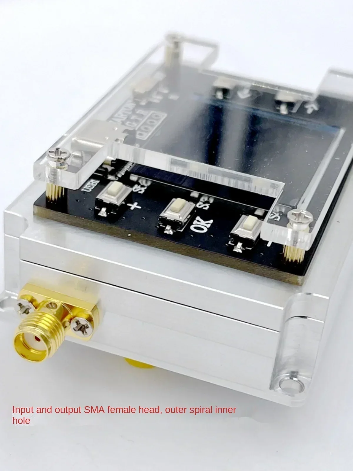 Atenuador CNC bidirecional 100M-6GHz passo 0,05DB dispositivo de medição de sensibilidade de alto isolamento