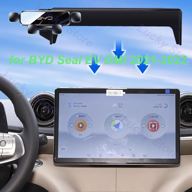 

Car Mobile Phone Mounts Holder for BYD Seal EV DMI 2021-2022 Suspension Stand Navigation GPS Stand Bracket Interior Accessories