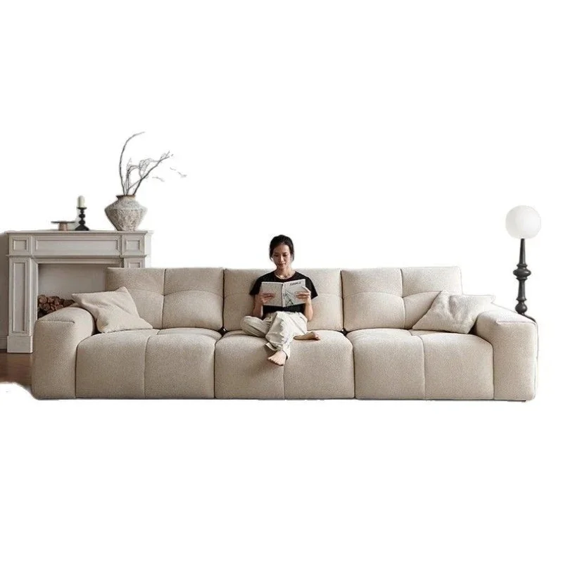 

Pixel sofa removable backrest chenille fabric monte toast fabric sofa