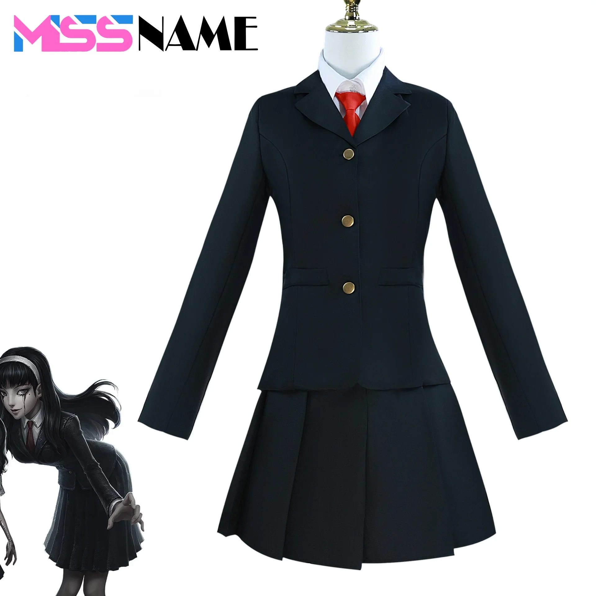 Yidhra Kawakami Tomie Cosplay Identity V Cosplay Costume Uniform Role Play Comic Con Wigs Animation Prop