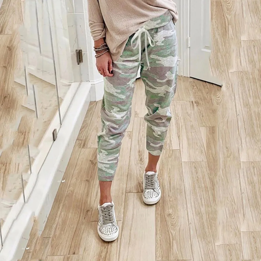 Women Leggings Camouflage Yoga-Pants Slim Gym Bubble-Butt Sport Leggings High-Waist Workout Running Bottoms Push-Up Quick-Dry