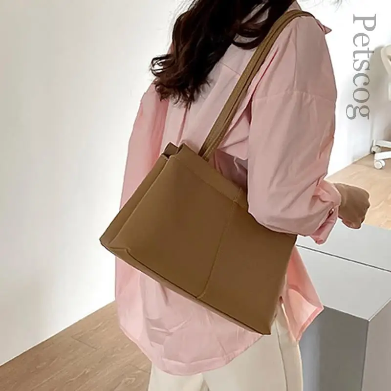 Vintage Pu Leather Shoulder Bag Large Capacity Casual Tote Handbags Fashion Elegant Office Bags For Women 2023 Bolso