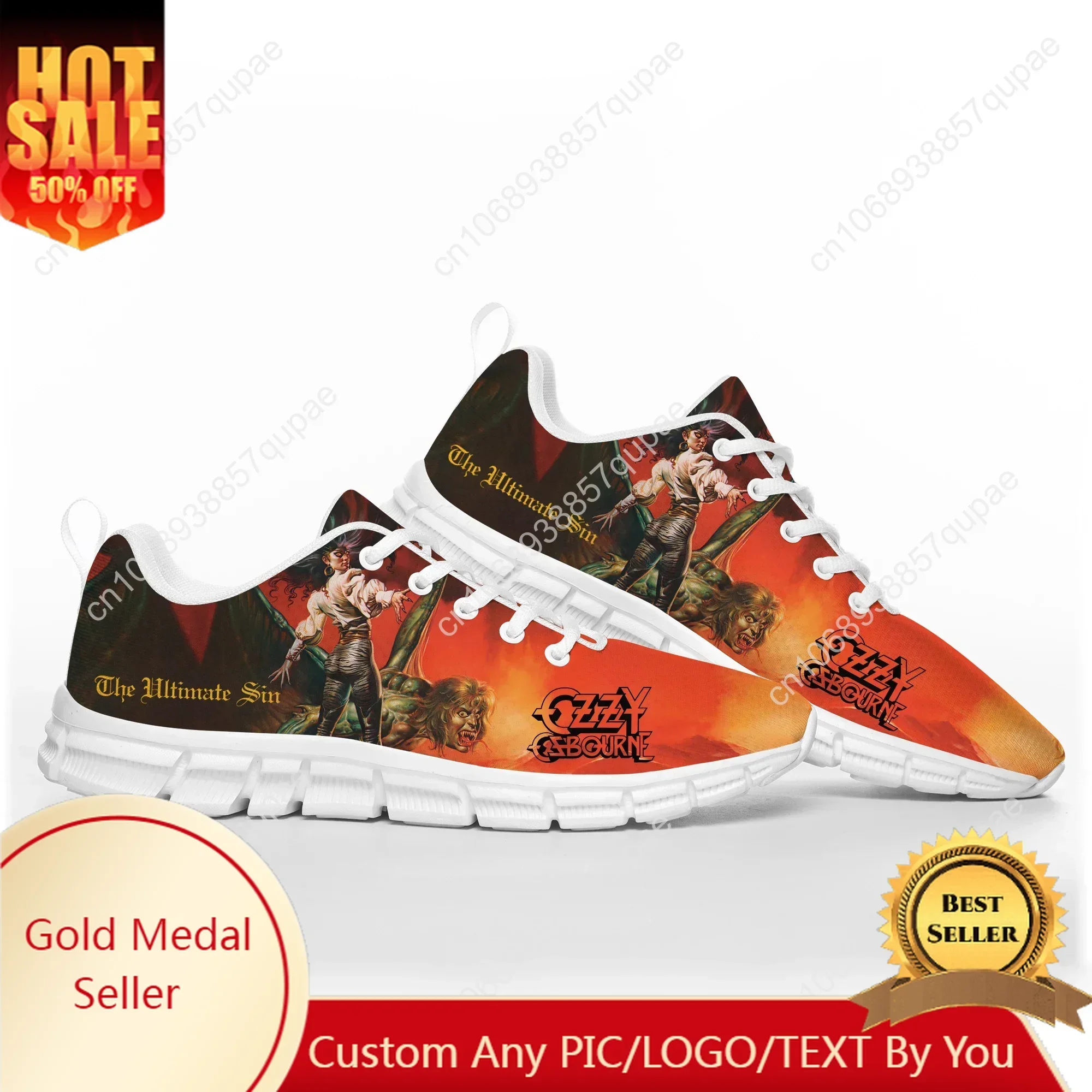 

Ozzy Metal Rock Singer Osbourne Sports Shoes Mens Womens Teenager Sneakers Casual Custom High Quality Couple Shoes