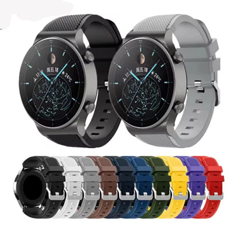For GT2 Pro Strap Silicone Watchband for Huawei Watch GT 2 GT 46mm /GT 2 Pro /HONOR Magic Band Bracelet 22MM Wristband Correa