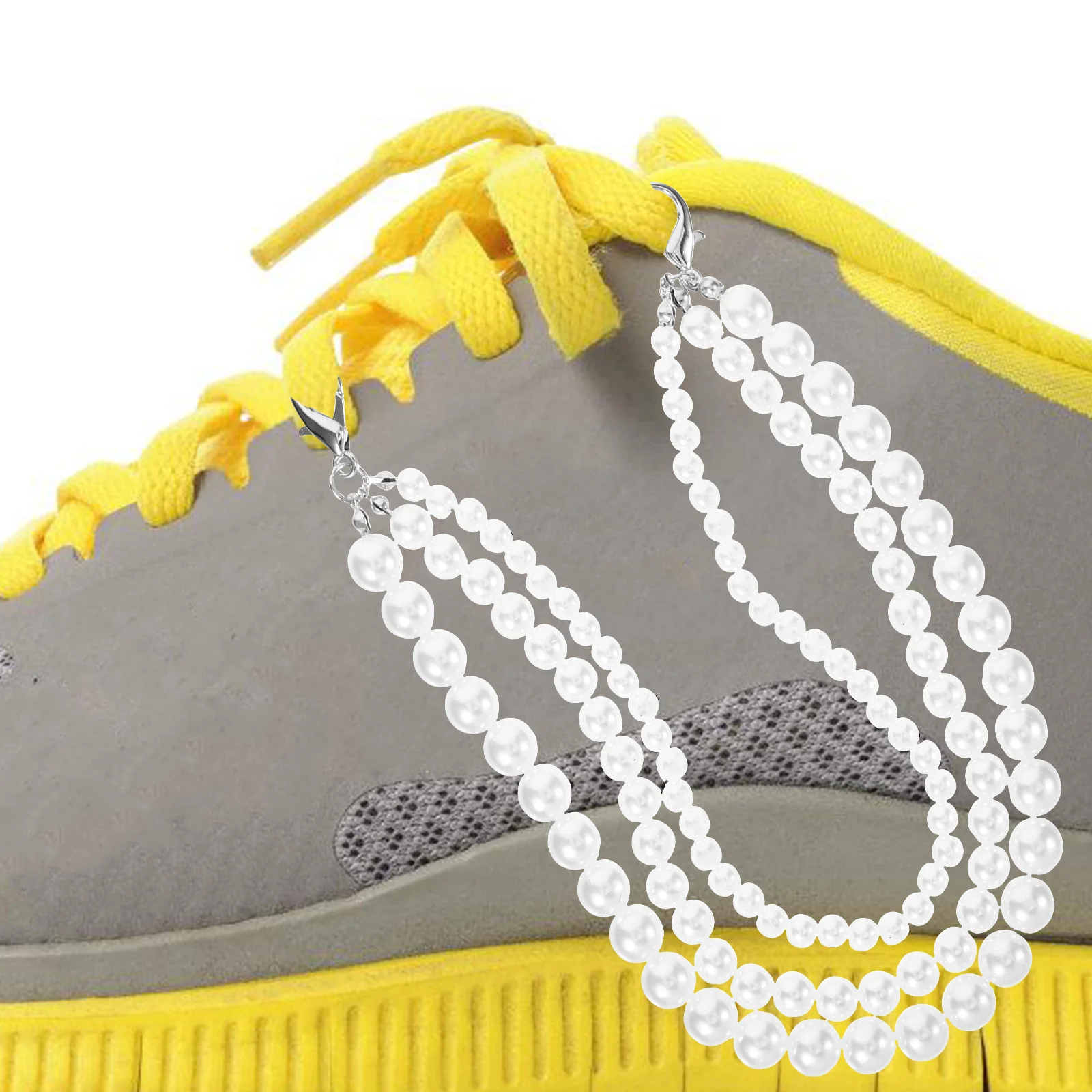 

Pearl Shoe Chain Charm Decorative Chains for Sneakers Shoelace Charms Jewelry Sports Shoes