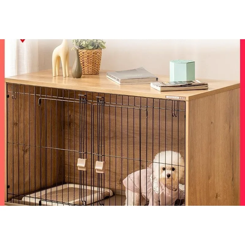 

Pet Dog Cage Medium Dog Small Wooden Dog Teddy Pomeranian Fence Kennel