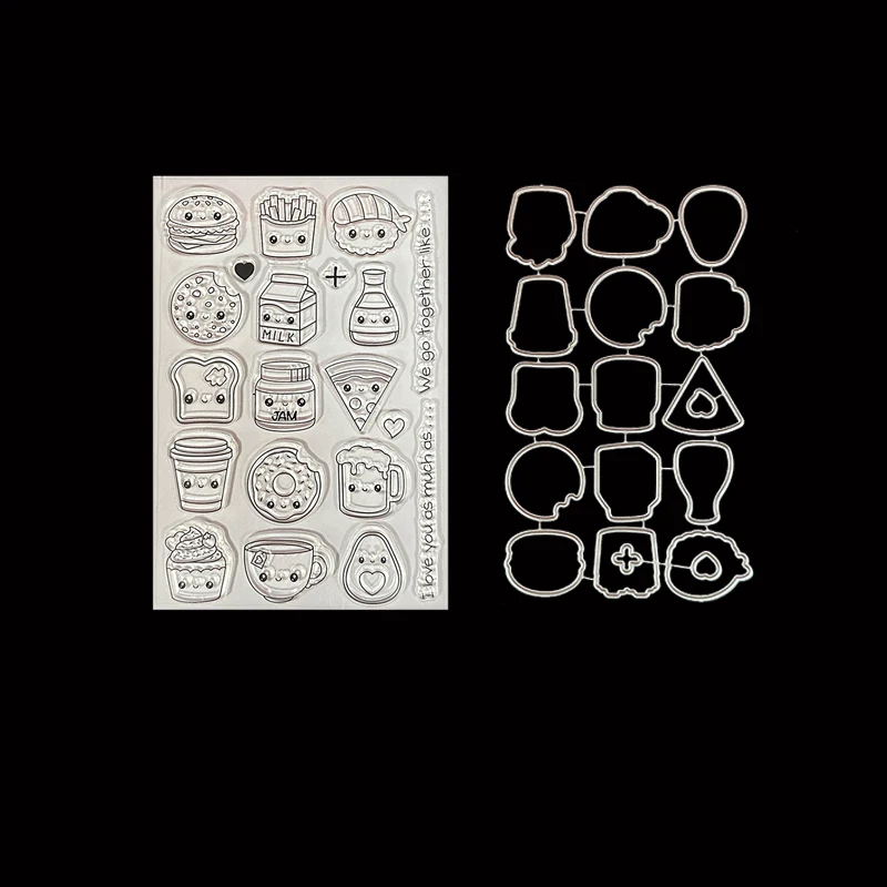 Monkeystamp Animal Skunk Metal Cutting Dies and Clear Stamp for DIY Scrapbooking Photo Album Decorative Embossing Paper Cards - view 4