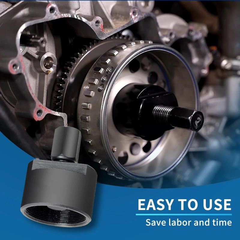 

Съемник для демонтажа маховика мотоцикла с резьбой 50 мм 5 стальная конструкция, универсальная совместимость, инструмент