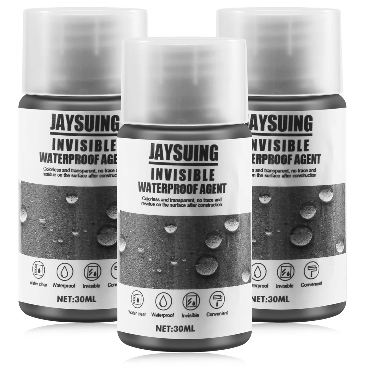 JAYSUING 3PCS Sealant Coating Liquid Waterproof Strong Adhesion Leak Water Leak Repair Sealant Plug