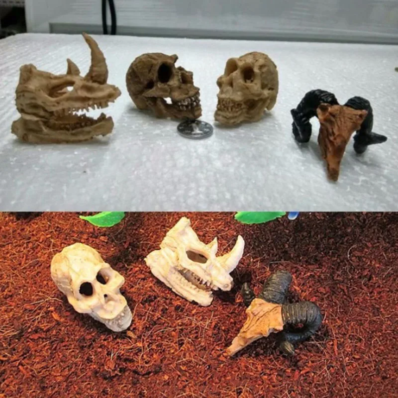 Aquarium Decorations Resin Artificial Fish Tank Ornament Shrimps Small Fish Reptile Aquarium Shelter Landscape Decor