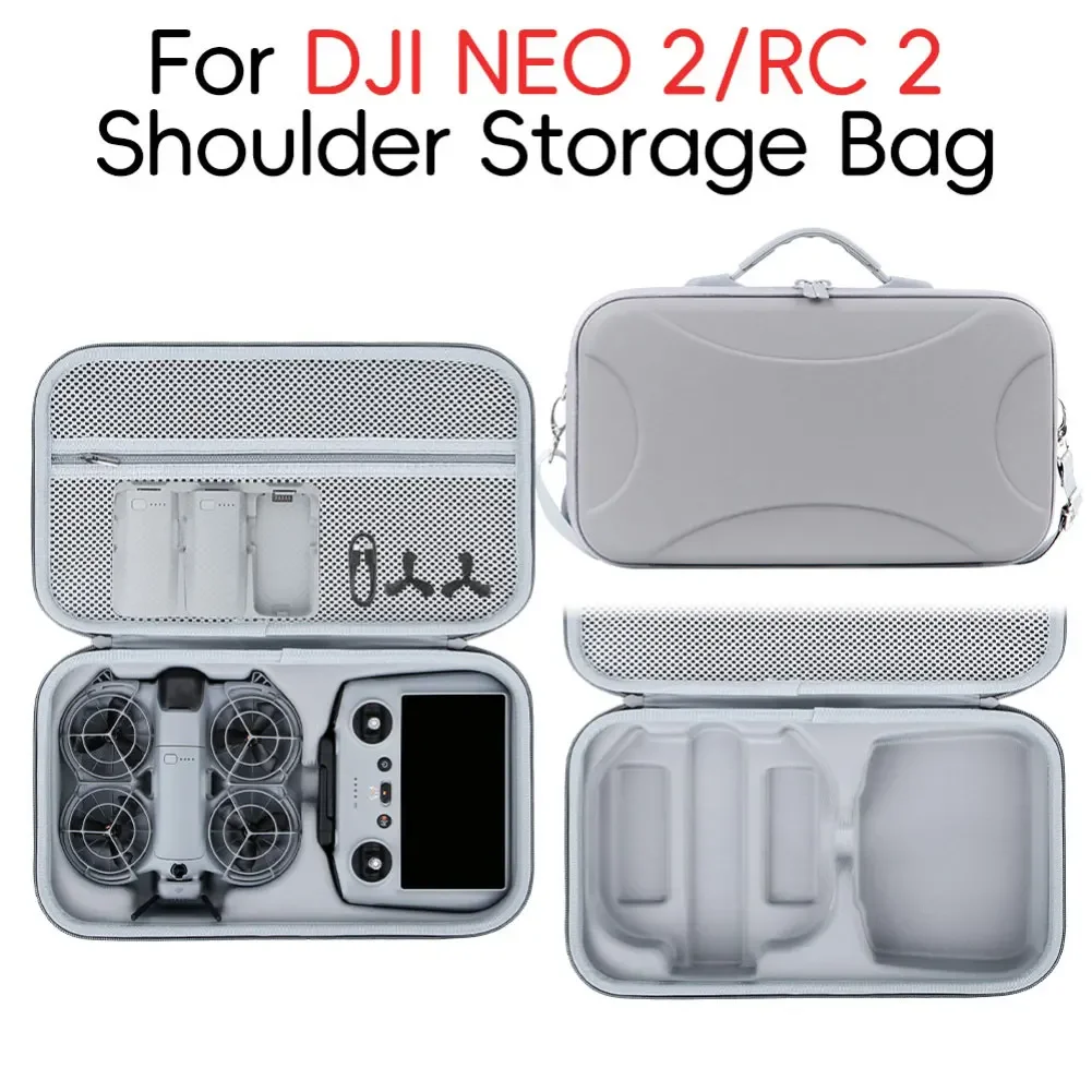 

Travel Waterproof PU Leather Case for DJI NEO2/RC2 with Adjustable Shoulder Strap and Compact Design for Protection